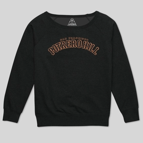 POTRERO DISTRICT WOMEN'S SCOOP NECK SWEATSHIRT