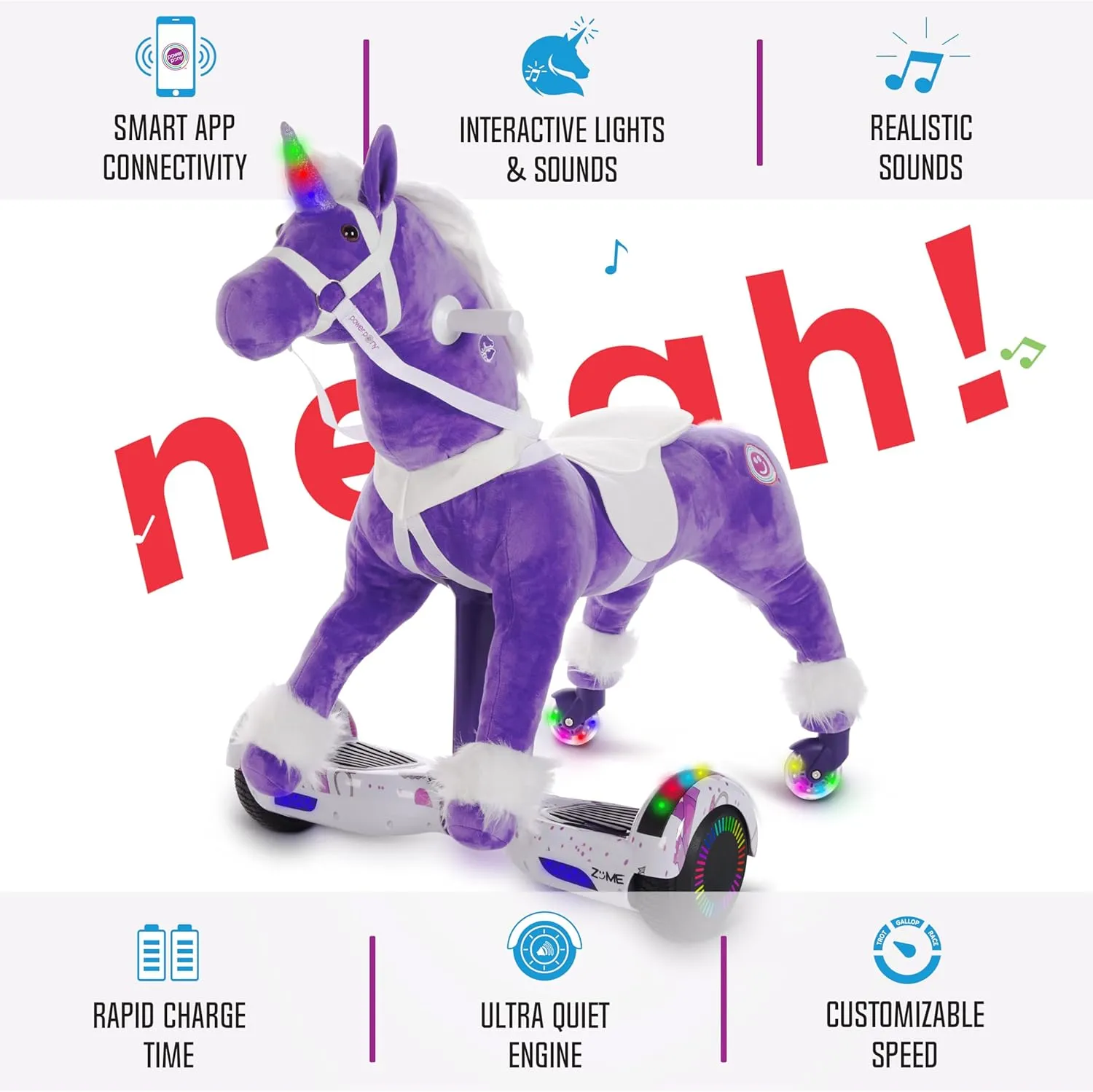 Power Pony Hoverboard Horse (Miracle)