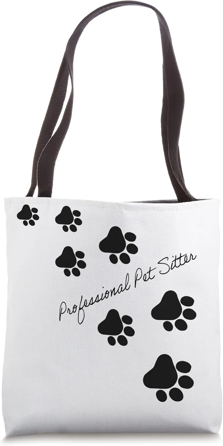 Professional Pet Sitter Paws Tote Bag