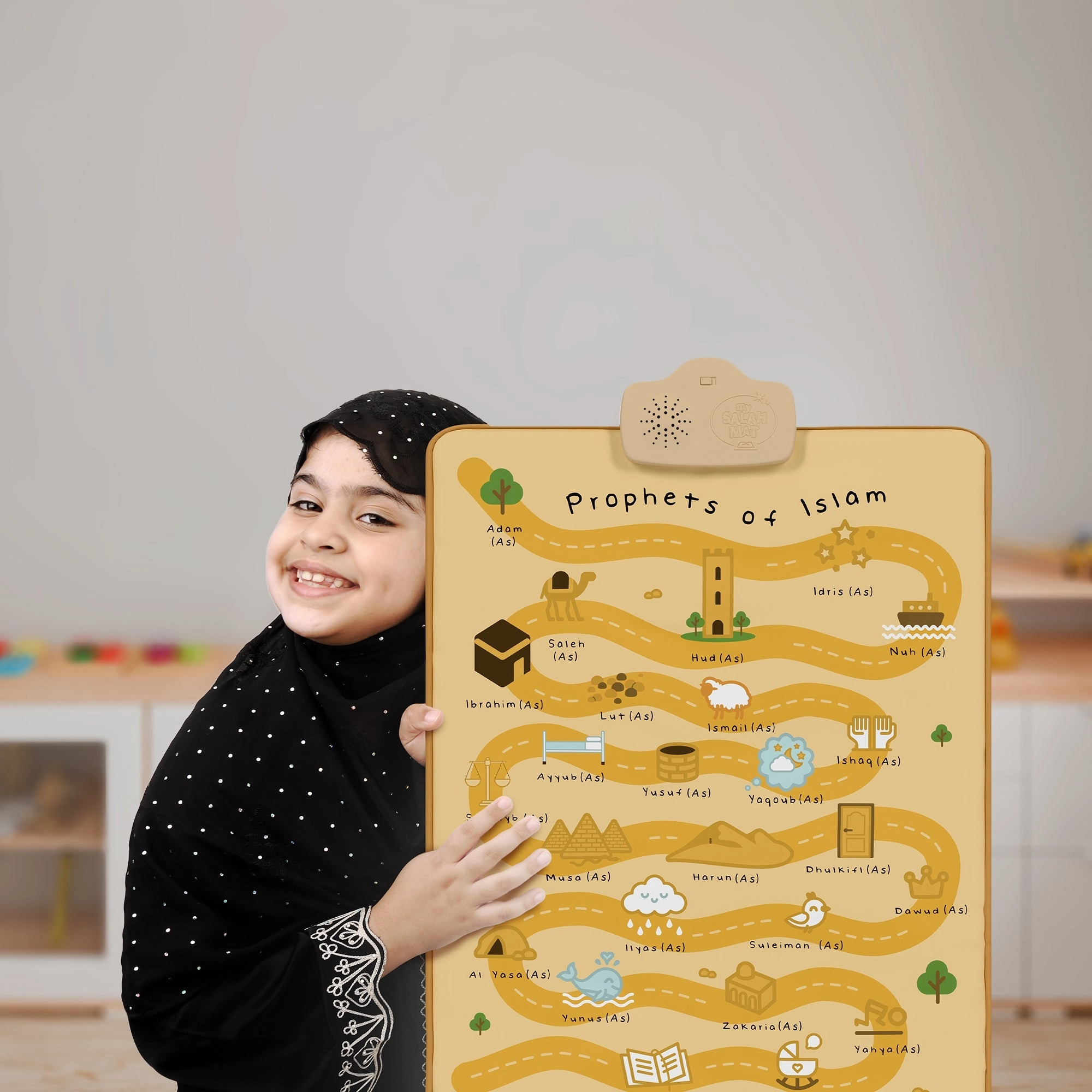 Prophets of Islam Interactive Islamic Wall Art - Talking Sound Poster by My Salah Mat