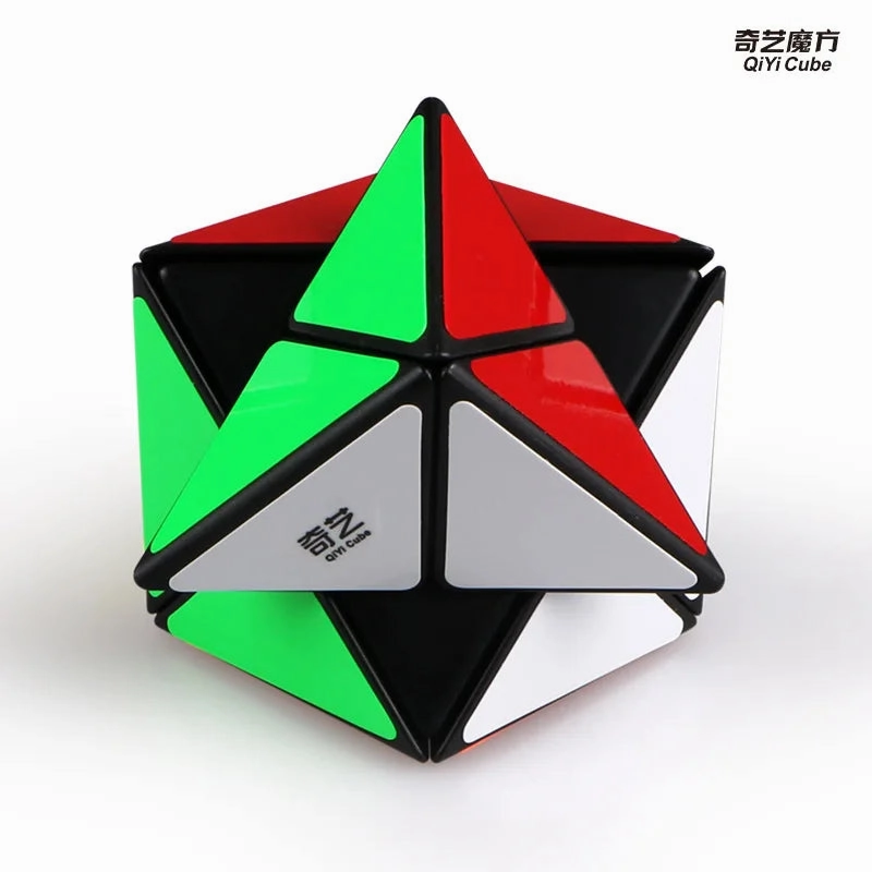 QiYi Dino Cube 3X3 Magic Speed Cube - Sticker less Professional Puzzle Toy for Kids