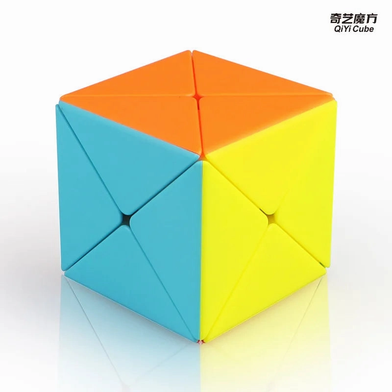 QiYi Dino Cube 3X3 Magic Speed Cube - Sticker less Professional Puzzle Toy for Kids
