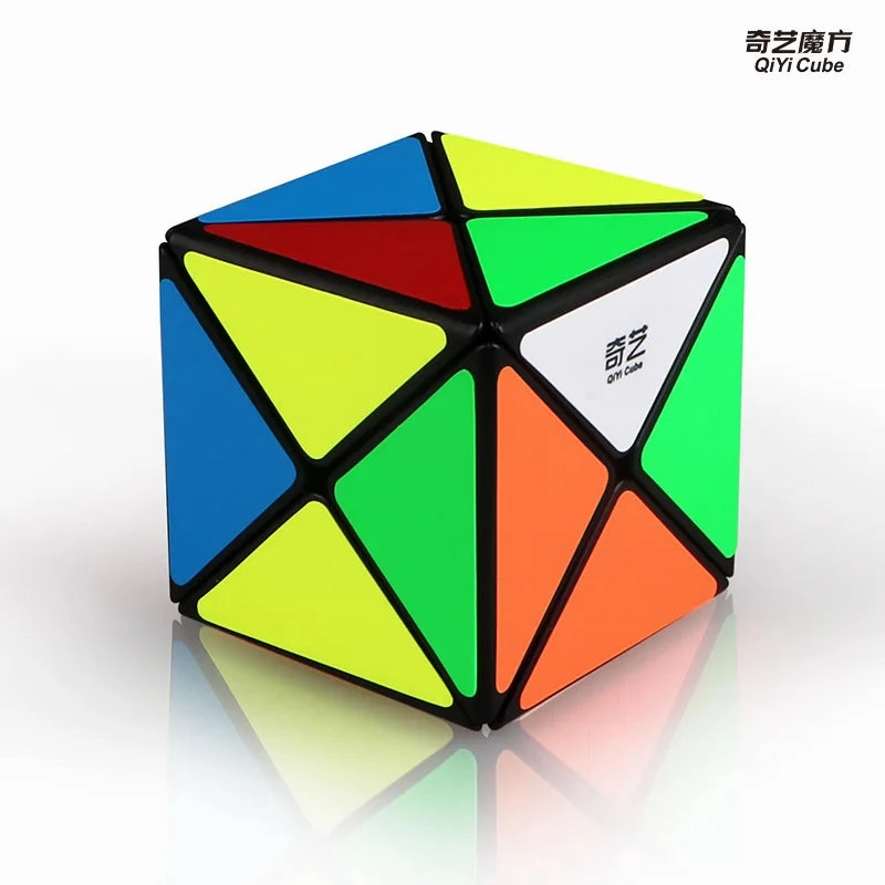 QiYi Dino Cube 3X3 Magic Speed Cube - Sticker less Professional Puzzle Toy for Kids
