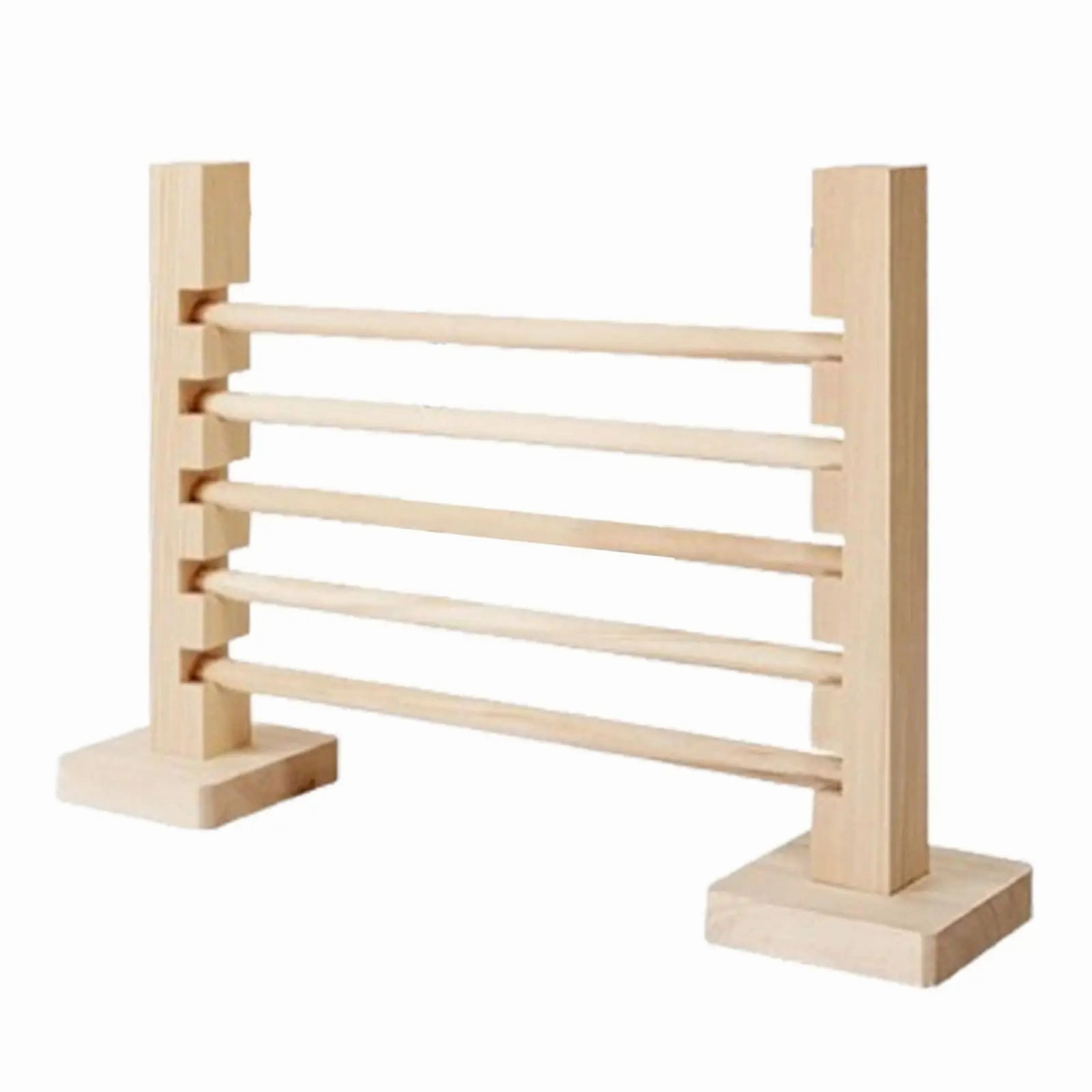 Rabbit Jump Bar Sturdy Interactive Training Games Wood Toy Rabbit Exercise Obstacle for Bunny Pet Jump Training Exercise Running