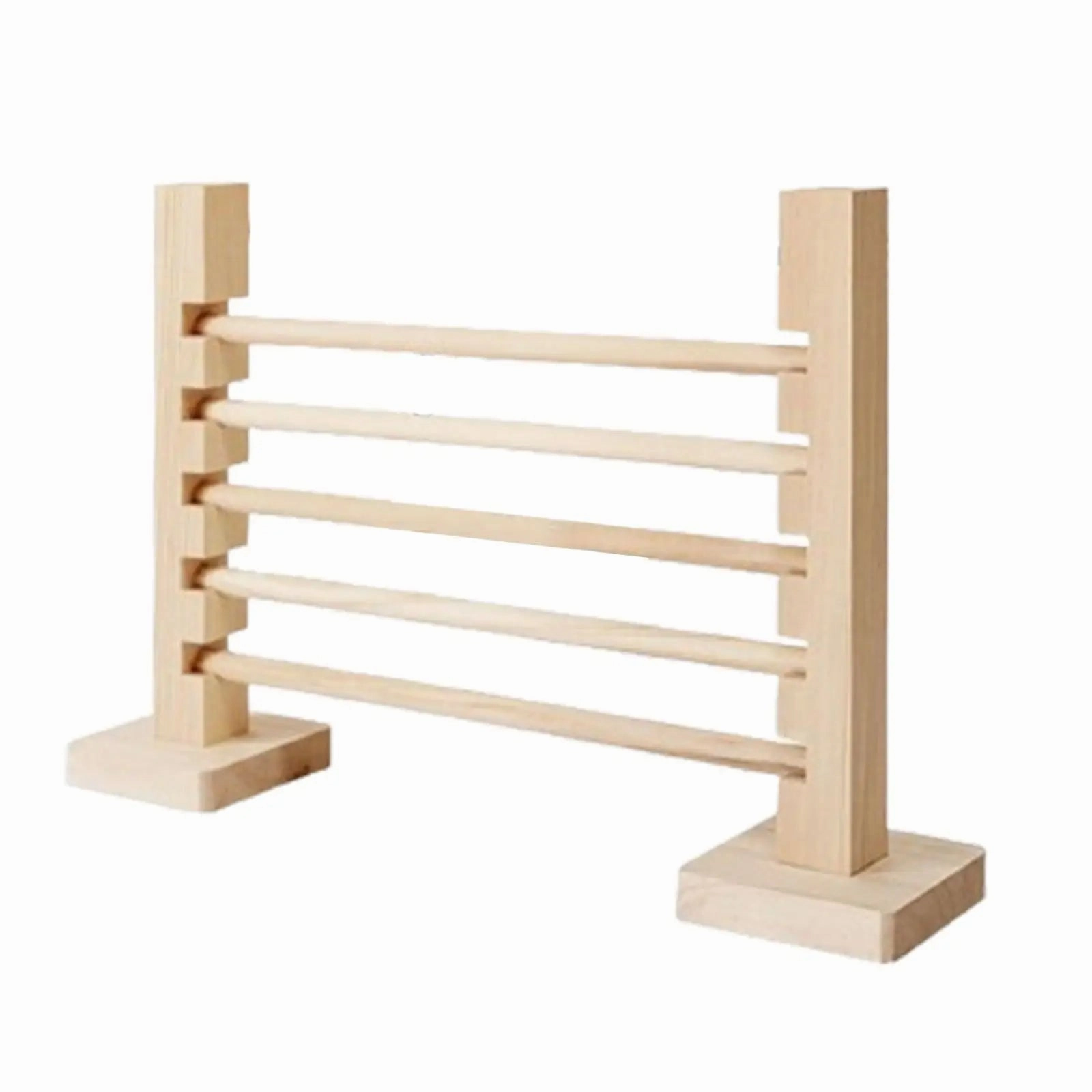 Rabbit Jump Bar Sturdy Interactive Training Games Wood Toy Rabbit Exercise Obstacle for Bunny Pet Jump Training Exercise Running