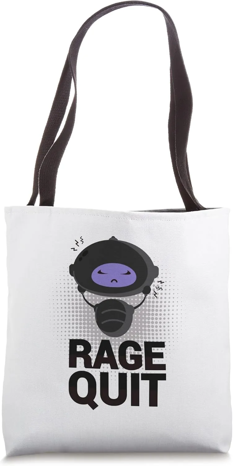 Rage quit I computer PC trouble Tote Bag