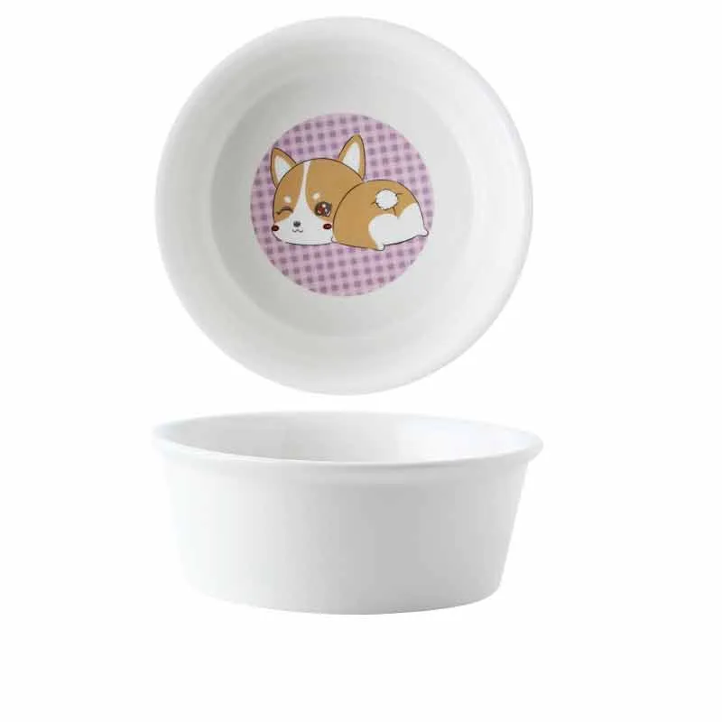 Raised Dog Feeder Custom Photo Large Capacity Pet Bowl