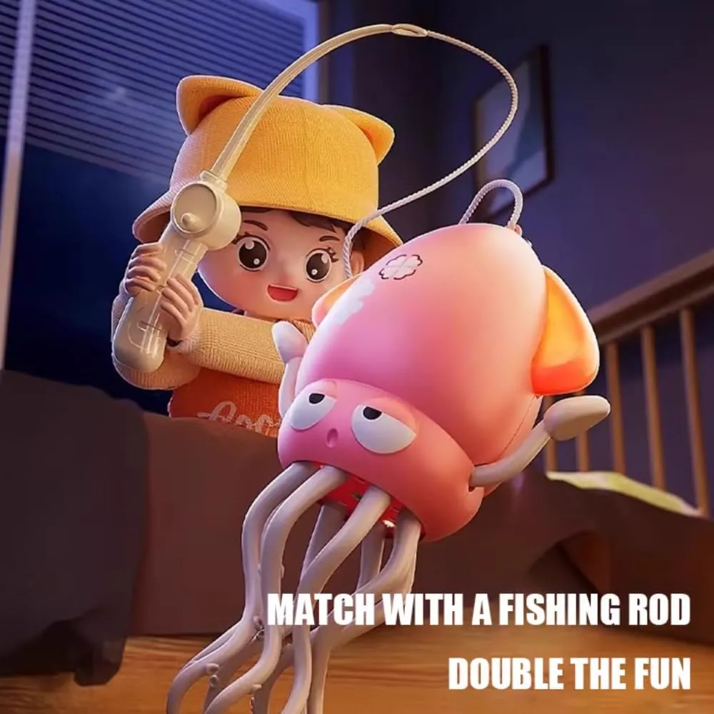 RAPTURA Musical Dancing Octopus Toys with Lights ＆ Sounds, Dancing Octopus Toy, Obstacle-Sensing & Auto Movement, Baby Crawling Toys for 1 2 3 4 5 6 Year Old Kids Boy Girl Birthday Gifts (Pink)