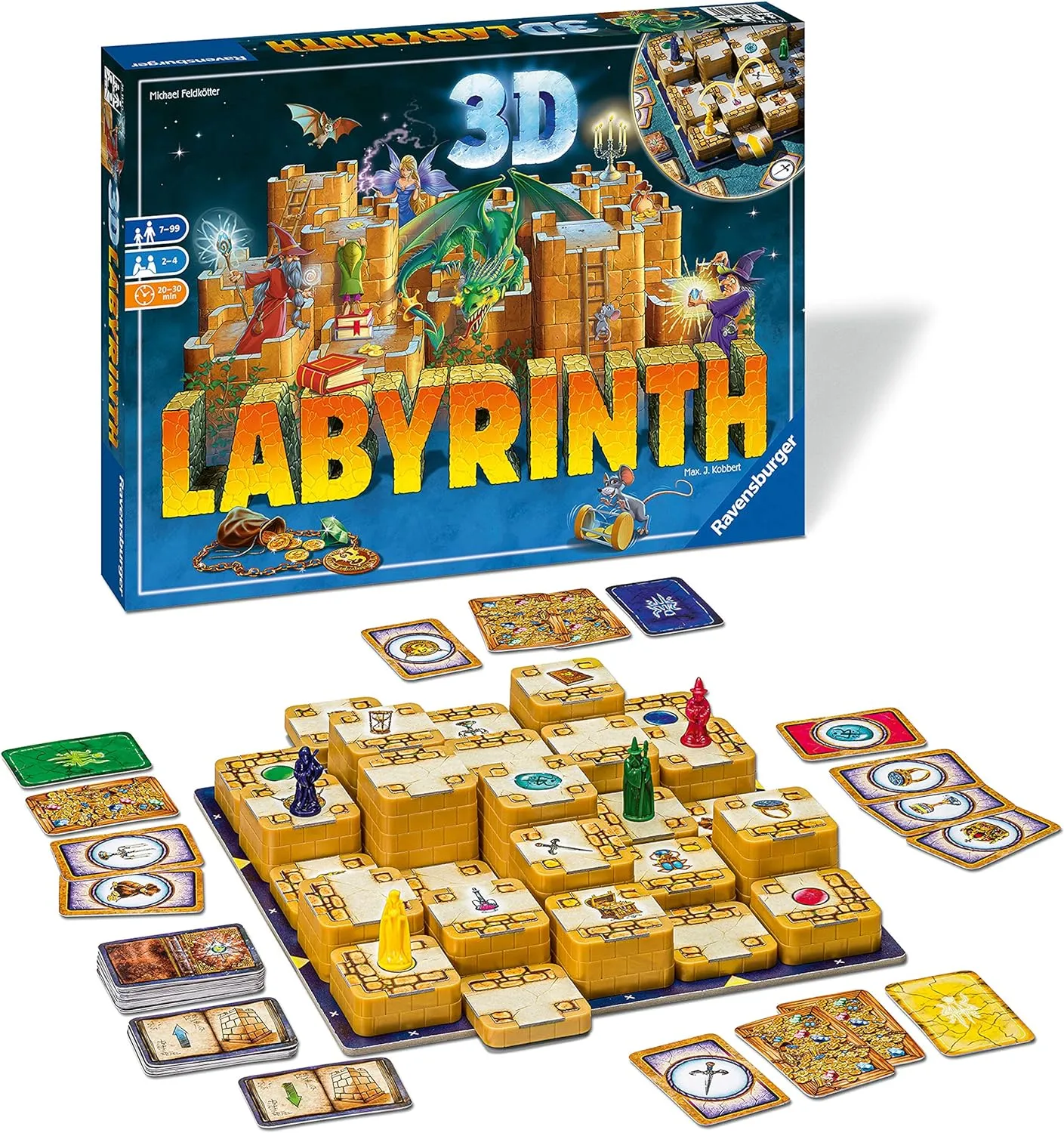 Ravensburger 3D Labyrinth Family Board Game | Easy to Learn Puzzle Game | Engaging Brain Teaser for Kids & Adults | Unique Replay Value
