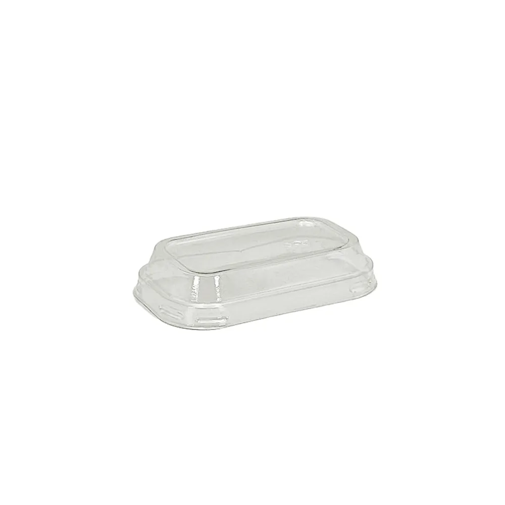 Rectangular Clear PET Lid To Suit Paper Liner Cases