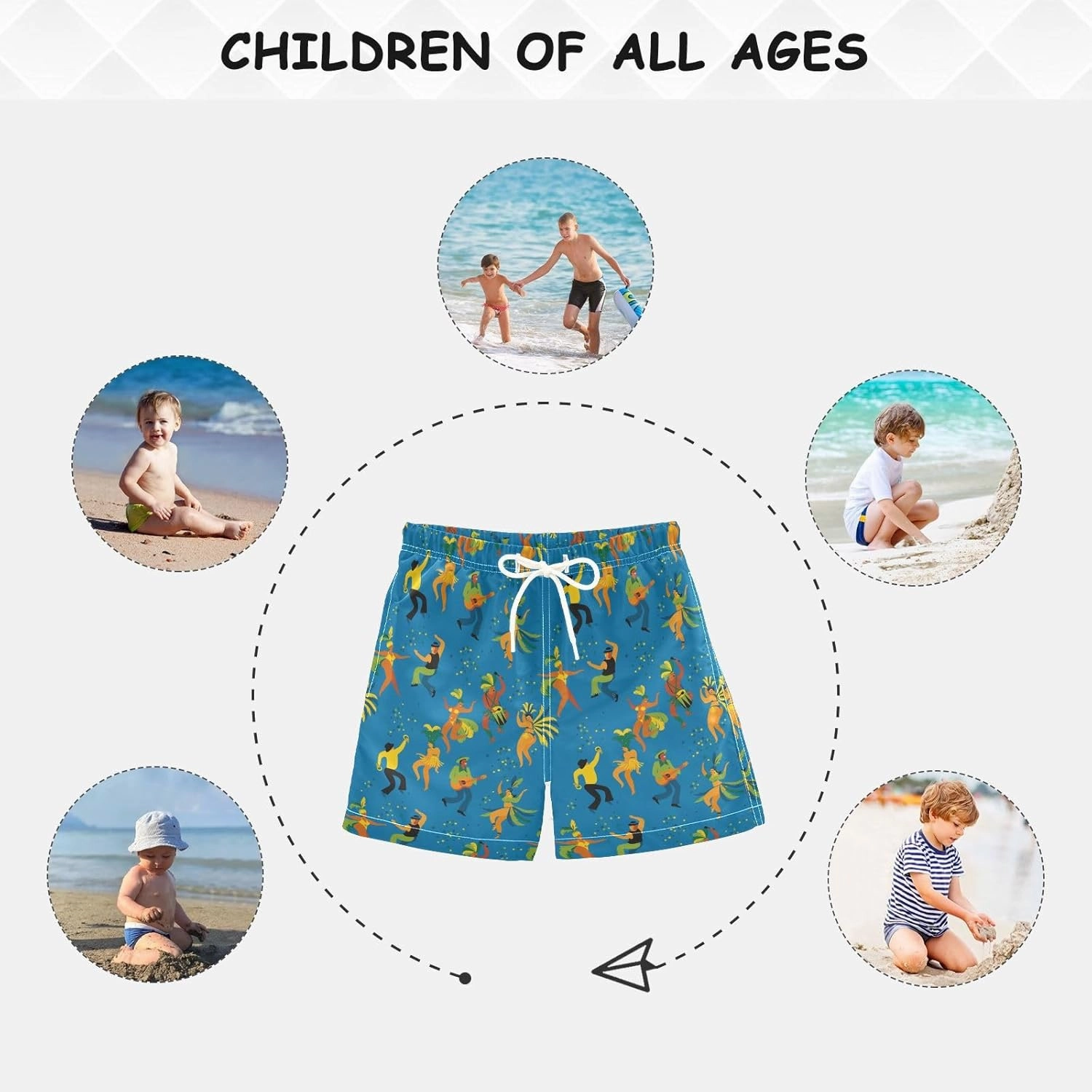 Red Glitter Print Boys Swim Trunks Toddler Swim Shorts Little Boys Bathing Suit Swimsuit Toddler Boy Swimwear