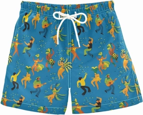 Red Glitter Print Boys Swim Trunks Toddler Swim Shorts Little Boys Bathing Suit Swimsuit Toddler Boy Swimwear