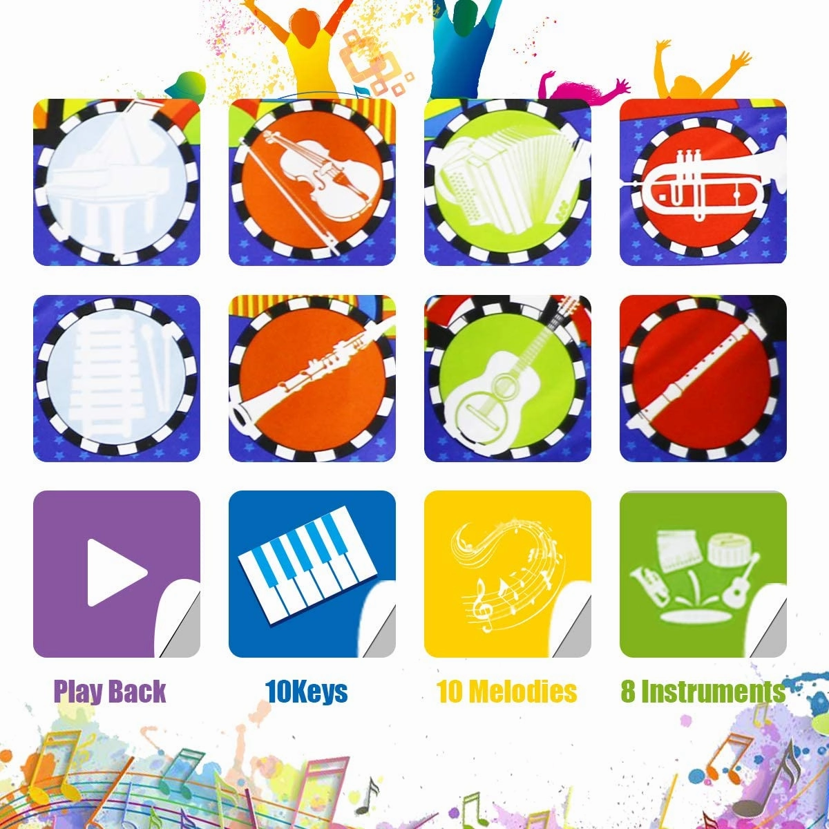 RenFox Kids Musical Mats Early Education Toys