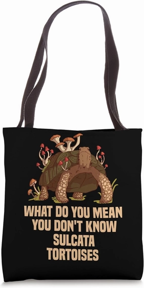 Reptile Lover African Spurred Tortoise Sulcata Tortoise Tote Bag