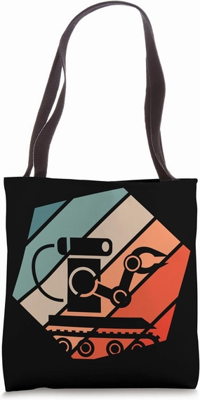Retro Robotics Robot Funny Robot Engineering Robotics Tote Bag