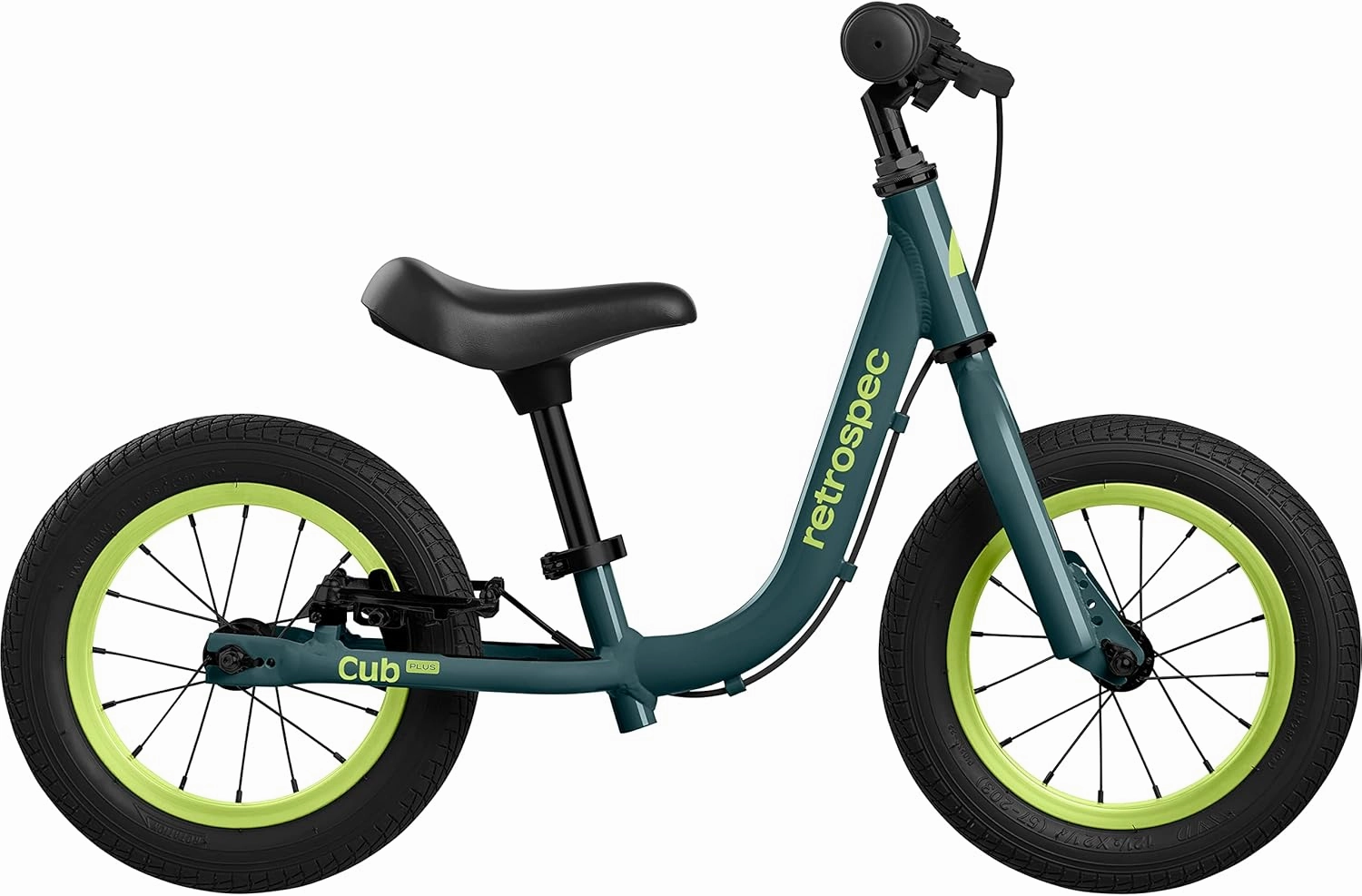 Retrospec Cub Plus Toddler Balance Bike for Boys & Girls Ages 18 Months - 4 Years No Pedals with Lightweight Frame and Adjustable V-Brake, Seat and Handlebar for Kids