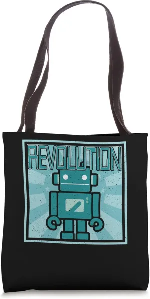Revolution Robot Vintage Distressed Revolutionist Tote Bag