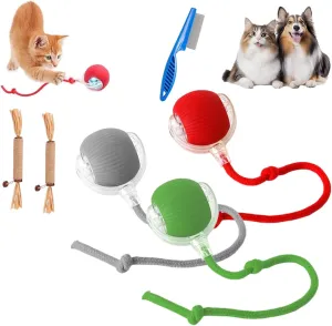 Rollraptor Interactive Pet Toy Ball, Smart Chase Pet Toy Ball, 3 Modes Smart Sensing Self Rolling Interactive Cat Ball Good Cat Motion, Self-Moving Automatic Dog Toy for Indoor (3colors)