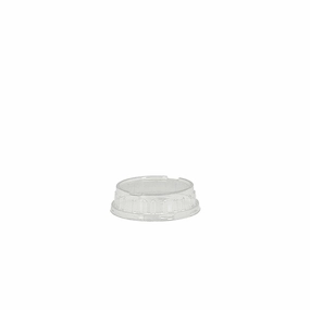 Round Clear PET HIGH Lid To Suit 150mL Foil Cake Tin Base