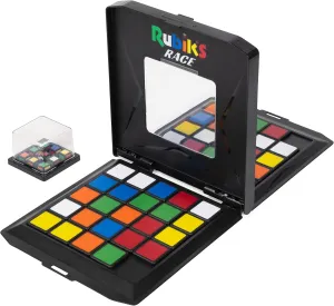 Rubik's Race - The Game for 2 Fans from 7 Years, Fast-paced Strategic Sliding and Logic Game - Based on The Classic Original Cube Colour Scheme