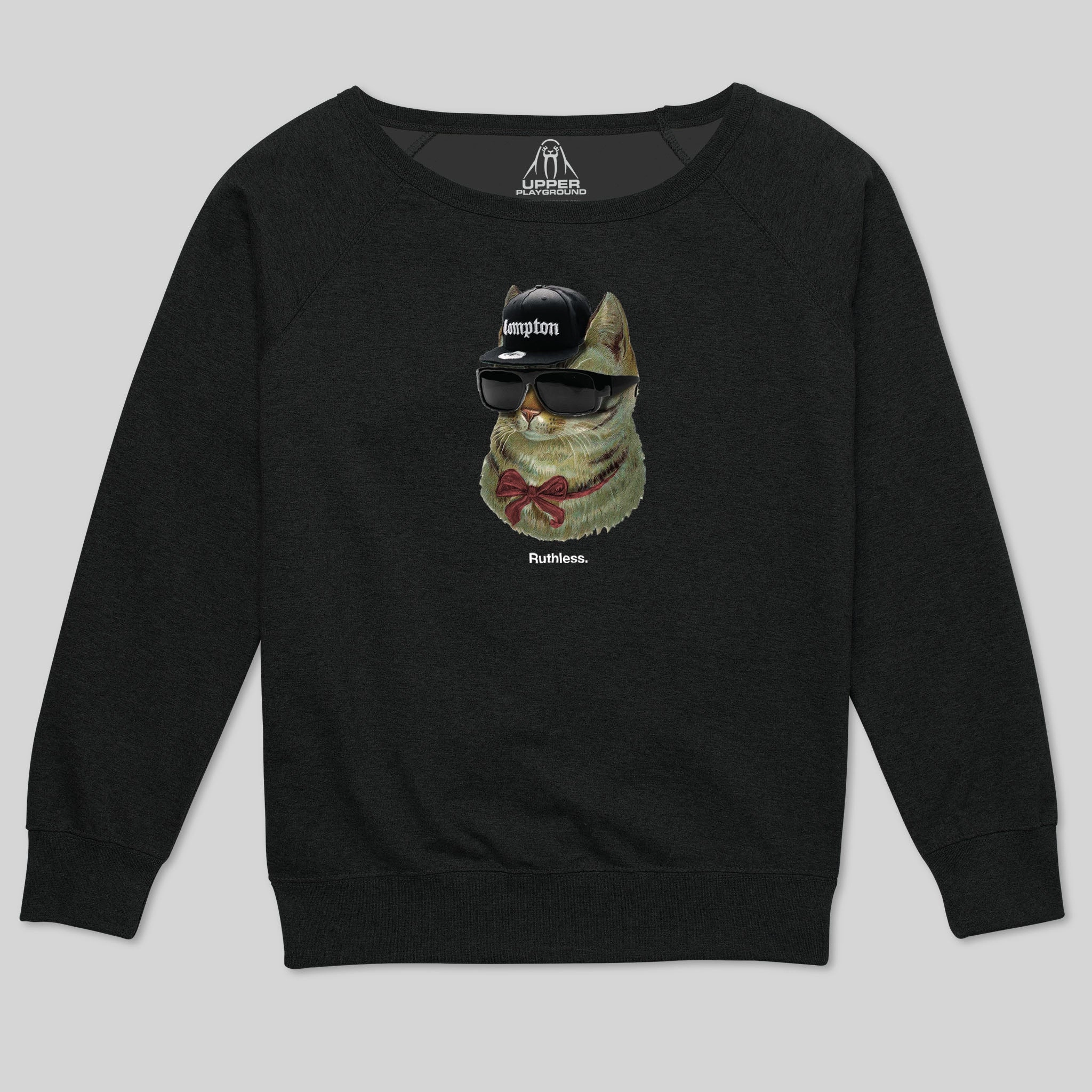 RUTHLESS WOMEN'S SCOOP NECK SWEATSHIRT