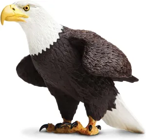 Safari Ltd. Bald Eagle Figurine - Detailed 7" Plastic Model Figure - Fun Educational Play Toy for Boys, Girls & Kids Ages 18 months 