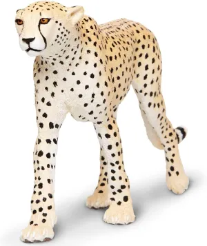Safari Ltd. Cheetah Toy Figurine - Detailed 8" Plastic Model Figure - Fun Educational Play Toy for Boys, Girls & Kids Ages 3 