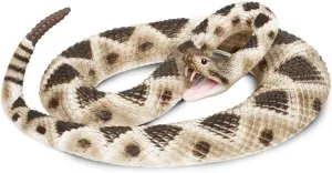 Safari Ltd. Eastern Diamondback Rattlesnake Figurine - Realistic 40" Model Figure - Educational Toy for Boys, Girls, and Kids Ages 18M 