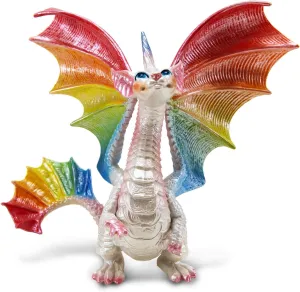 Safari Ltd. Fairy Rainbow Dragon - 6.5" Fantasy Figure - Mythical Toy for Boys, Girls, and Kids Ages 3 