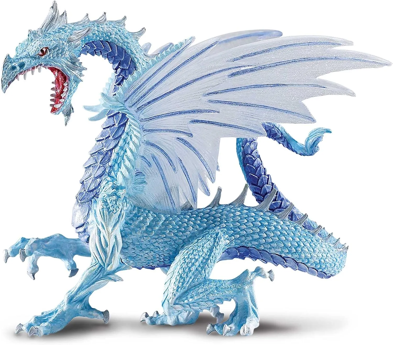 Safari Ltd. Ice Dragon Figurine - Detailed 6" Model Figure - Fun Arctic Creature Play Toy for Boys, Girls & Kids Ages 4 