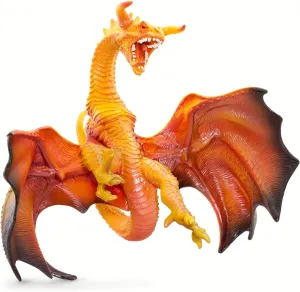 Safari Ltd. Lava Dragon Figurine - Detailed 7.5" Plastic Model Figure - Fun Fantasy Play Toy for Boys, Girls & Kids Ages 4 
