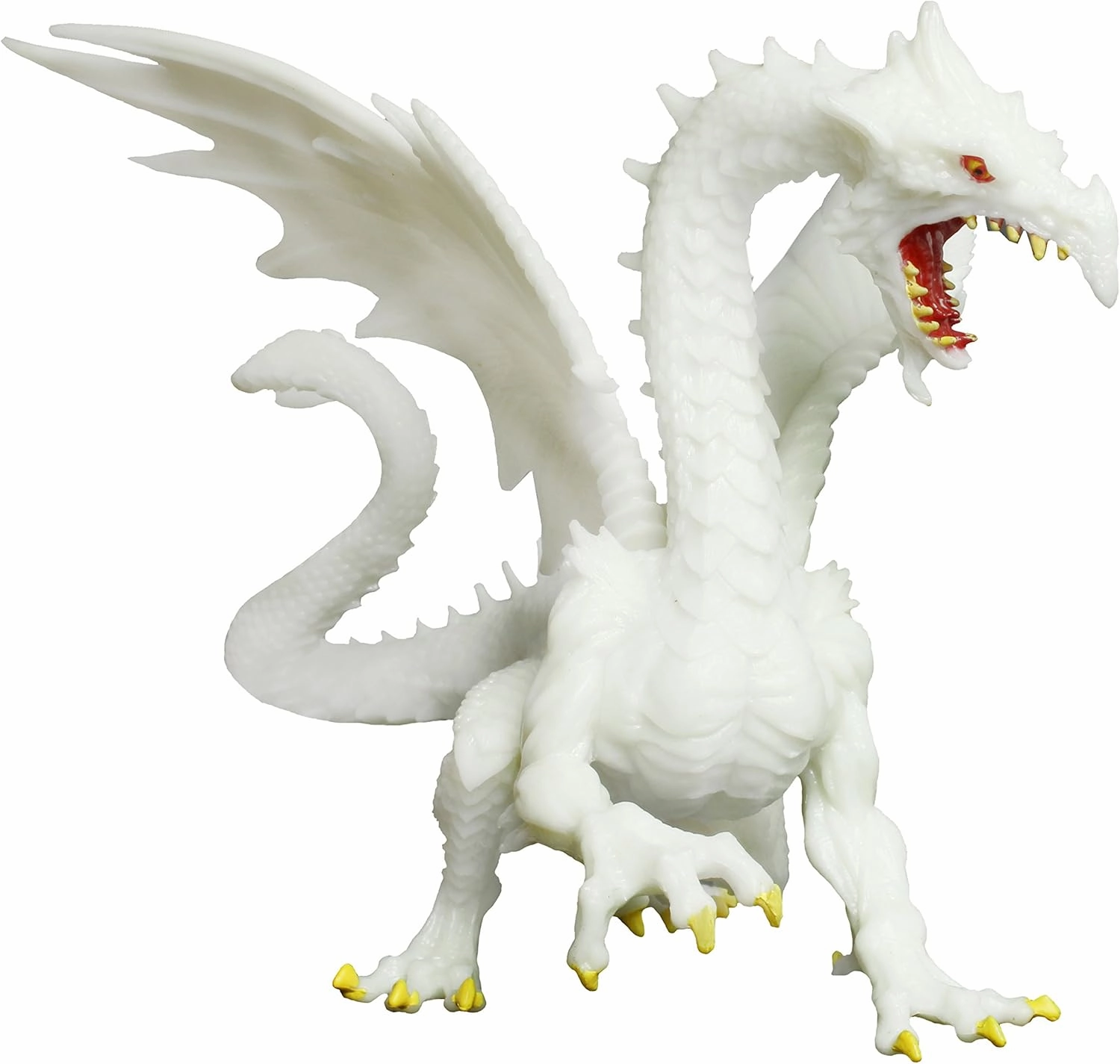 Safari Ltd. Glow-in-the-Dark Snow Dragon Figurine - Detailed 6" Model Figure - Fun Educational Fantasy Play Toy for Boys, Girls & Kids Ages 4 