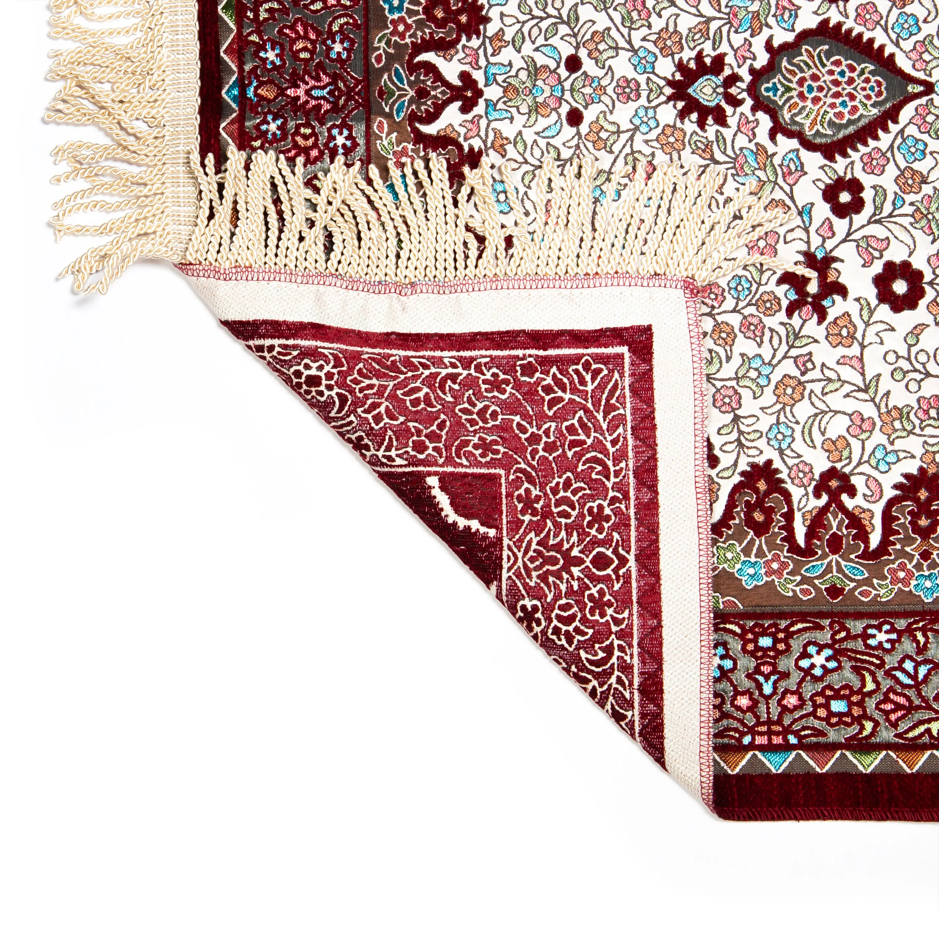 Salah Prayer Mat - Antique Turkish Floral - Red