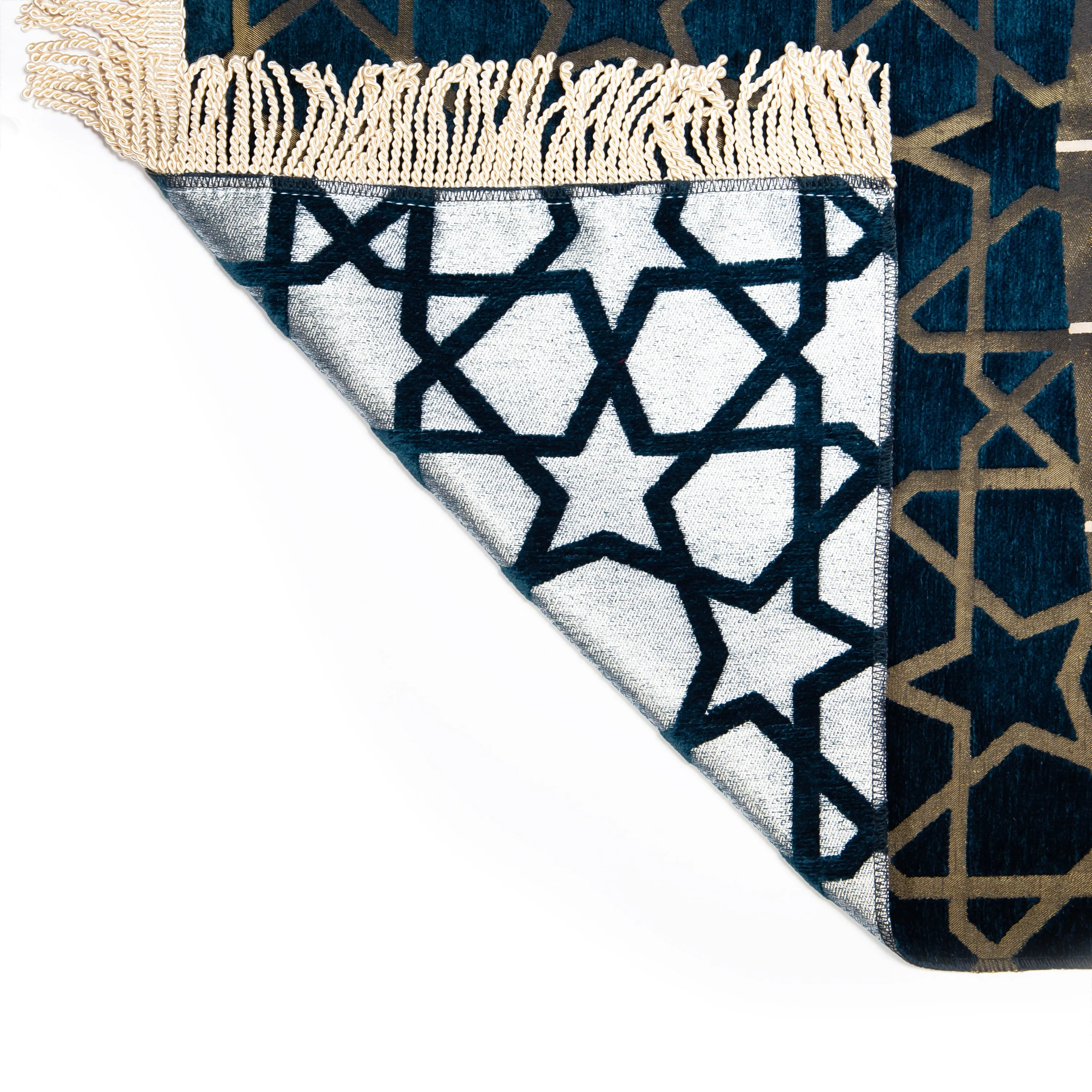 Salah Prayer Mat - Kaaba Geometric - Navy