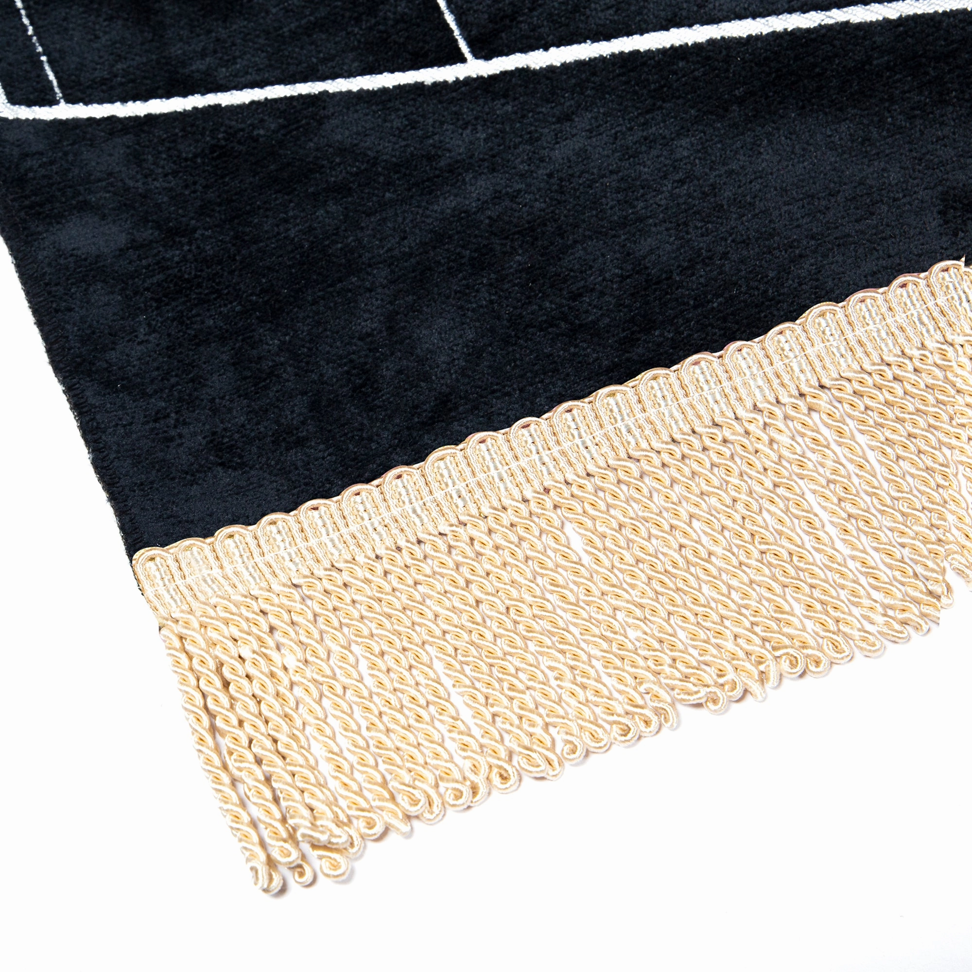 Salah Prayer Mat - Kaaba Geometric - Black