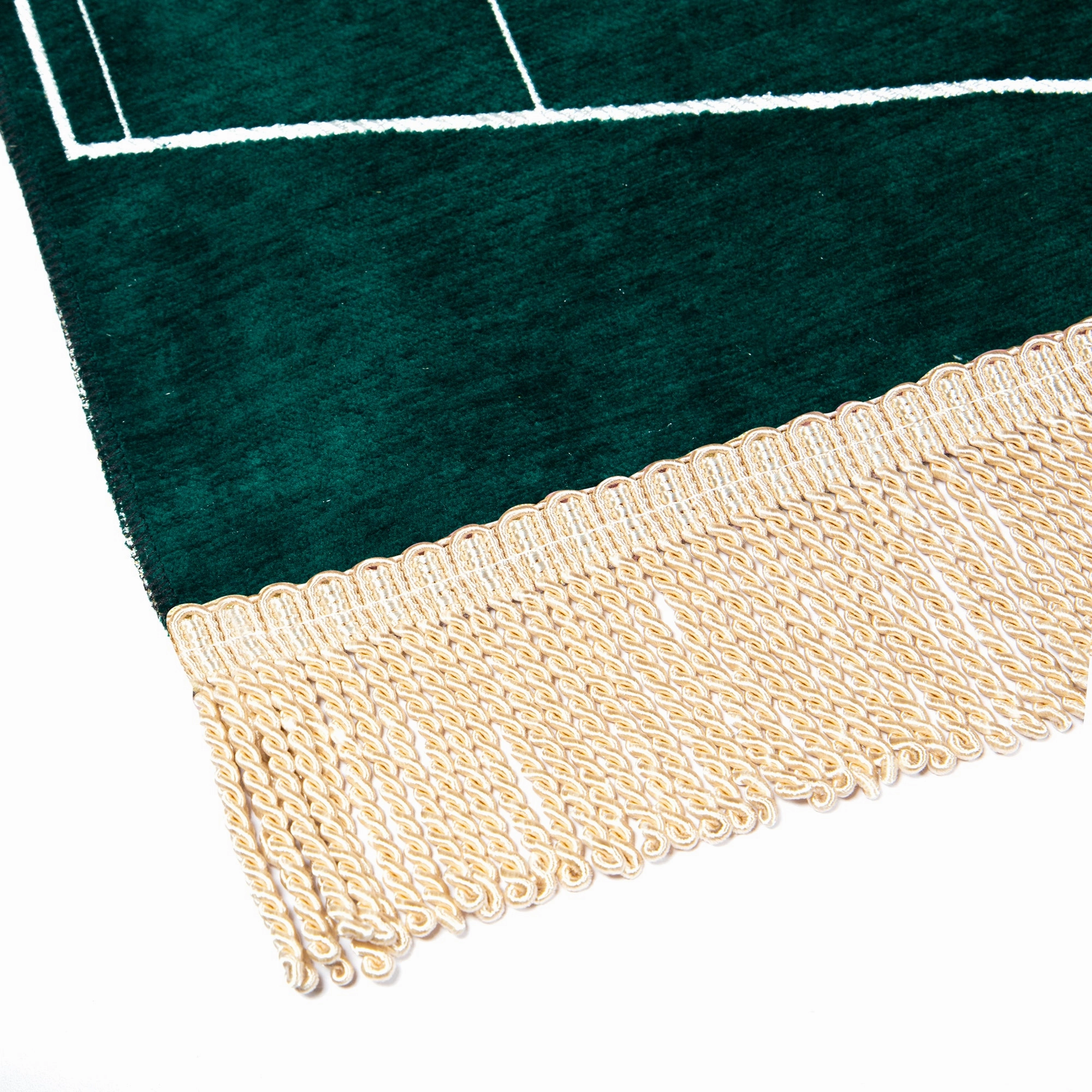 Salah Prayer Mat - Kaaba Geometric - Green