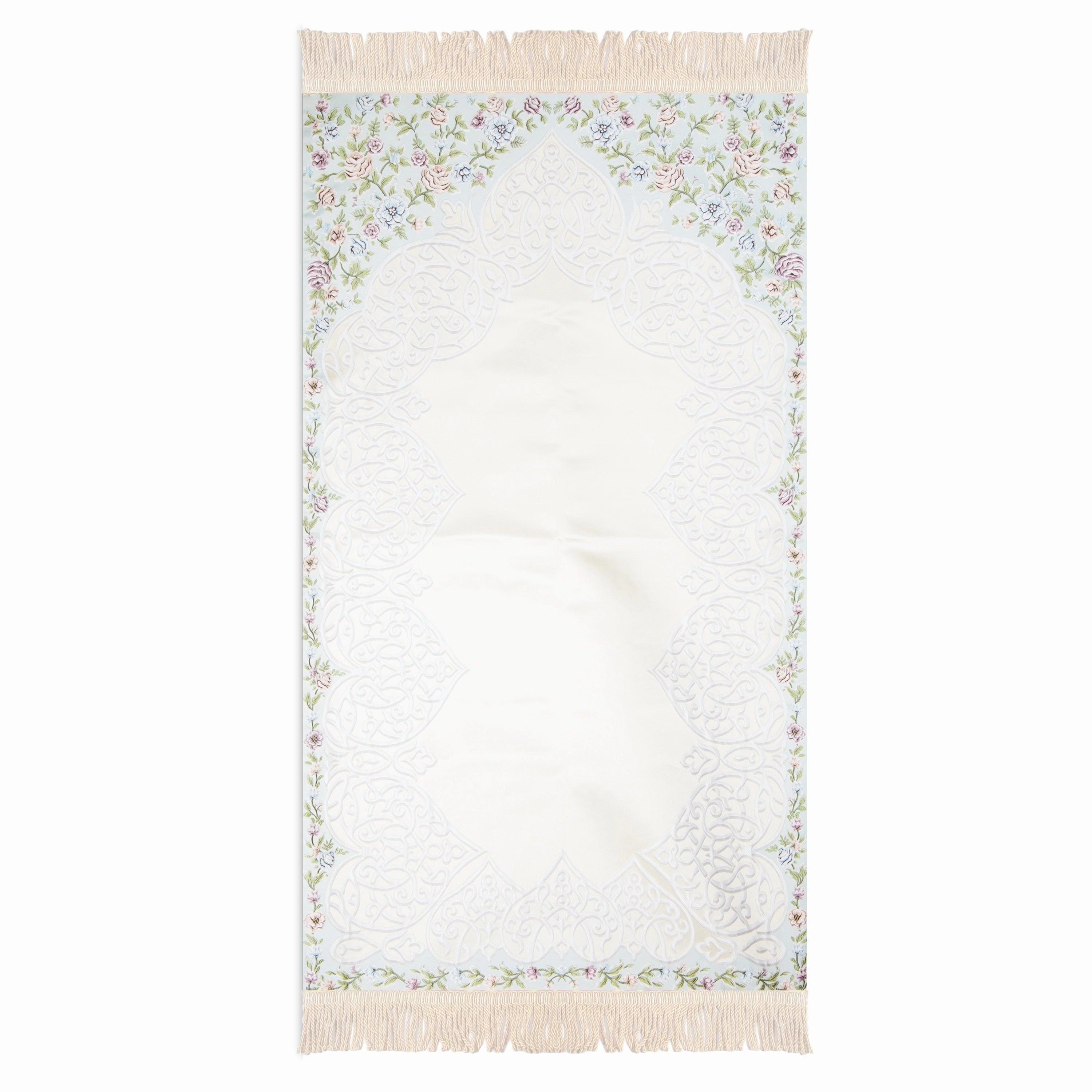Salah Prayer Mat - Majestic Floral - Baby Blue
