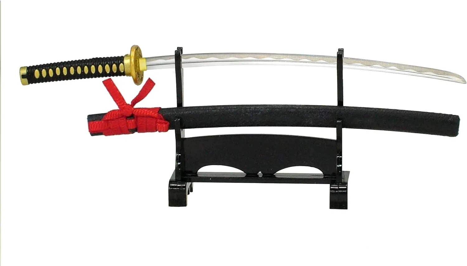 Samurai Figure, Red Armor Scale 1/10, #A7 Imagawa Yoshimoto Ornament, with Samurai Katana and Display Cover, Great Gift for Men