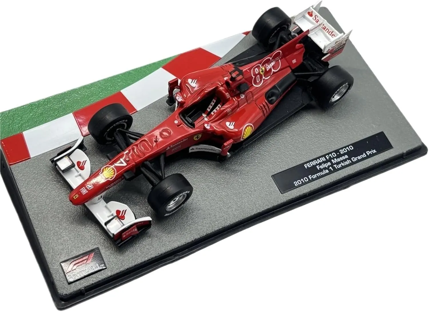 Scale Model for Ferrari Team F10 2010 Masha 1/43 Turkish Station Alloy Rally Car Metal Vehicle Toys Collection Coupe Simulation