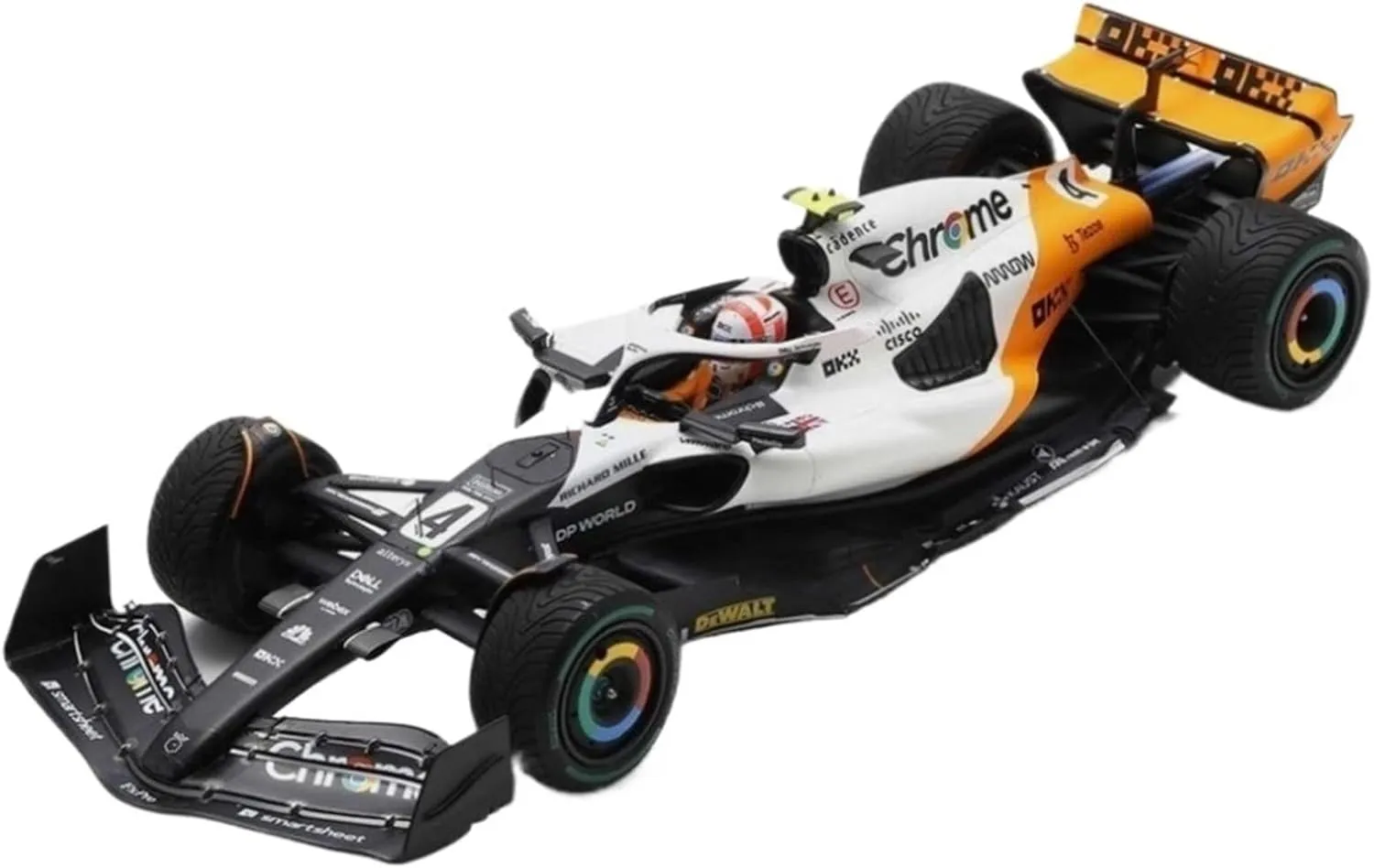 Scale Model Rally Car 1/18 Spark 18s898 MCL60 2023 Monaco Special Paint for Norris Resin Vehicle Toy Coupe Simulation