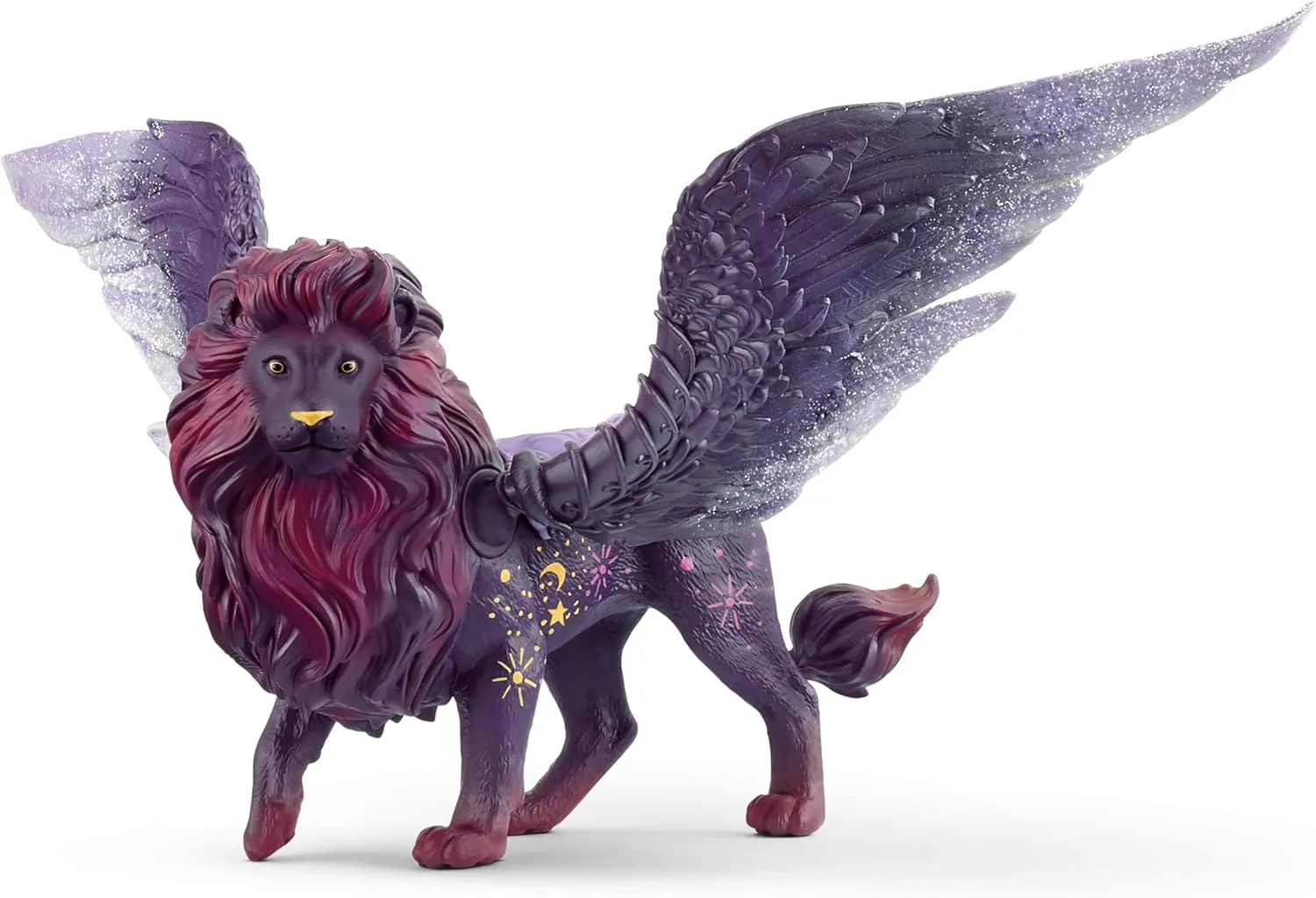 Schleich Bayala - Large, 5" Moon Lion Toy. Glow in the Dark, Unique Fantasy Action Figure for Boys and Girls. Fun, Imaginative Play Animal Figurine, Cool Mystical Toys for Kids Ages 5 , 70837
