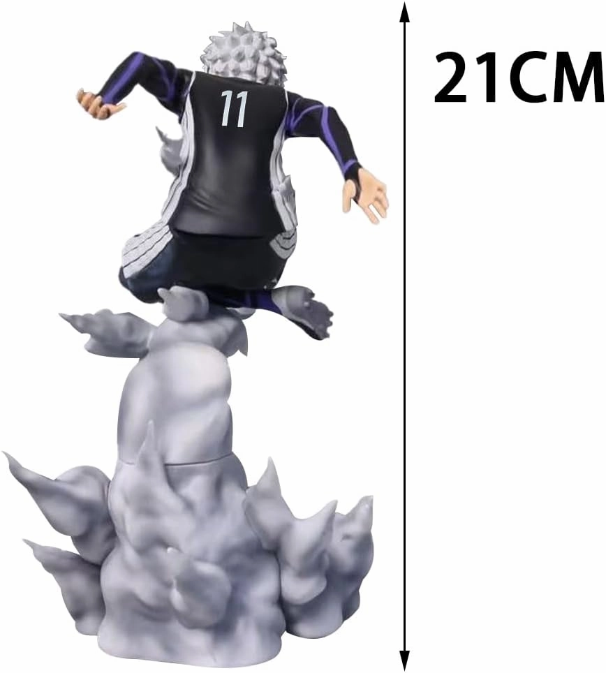 Seishiro Nagi Figures, Isagi Yoichi Anime Statues PVC Material Anime Action Figurine for Fans 21CM/8.27IN