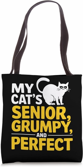 Senior Cat Lovers Feline Companionship Senior Cat Care Tote Bag
