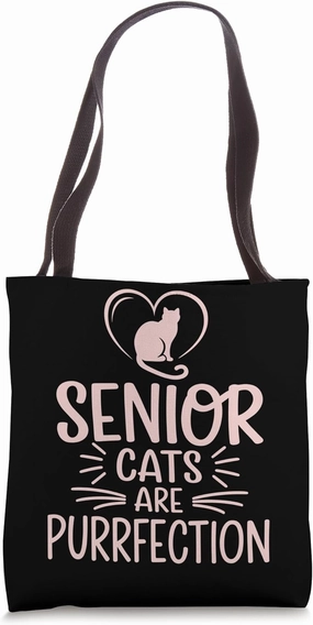 Senior Cat Lovers Feline Companionship Senior Cat Care Tote Bag