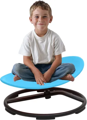 Sensory Spinning Chair for Autistic Kids，Sensory Swivel Chair，Sit and Spin Toy for Balance and Coordination, Spinning Autism Seat & ADHD Children, Indoor & Outdoor Play for Ages 3 （Blue）
