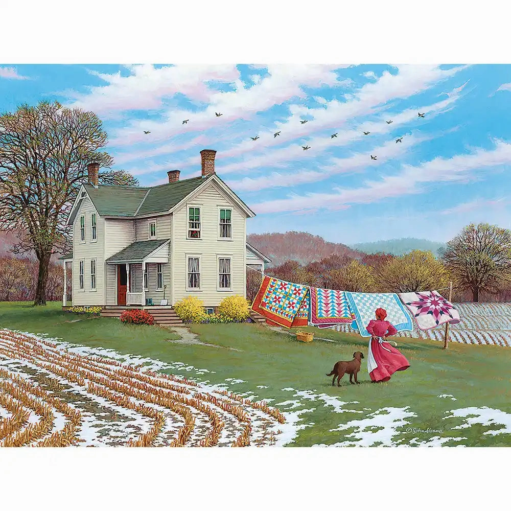 Set of 6: John Sloane Jigsaw Puzzles  Simple Country Life