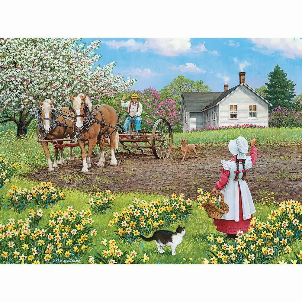 Set of 6: John Sloane Jigsaw Puzzles  Simple Country Life