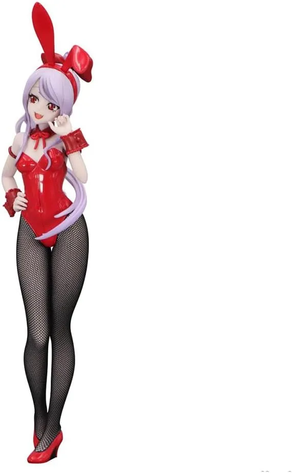 Shalltear Bloodfallen Figure Statue, 26cm Bunny Girl Figure Anime Albedo Figures Model, PVC Handmade Collectible Desktop Decoration Gifts for Fans