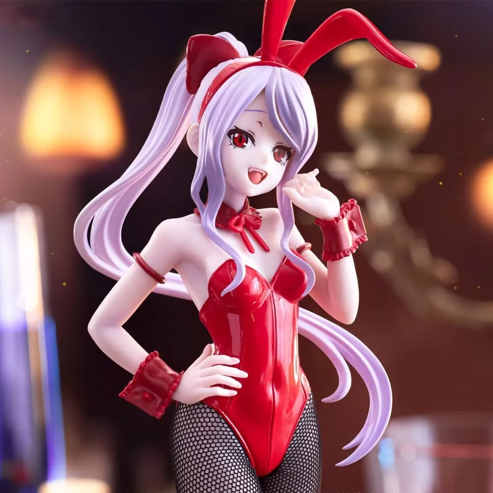 Shalltear Bloodfallen Figure Statue, 26cm Bunny Girl Figure Anime Albedo Figures Model, PVC Handmade Collectible Desktop Decoration Gifts for Fans