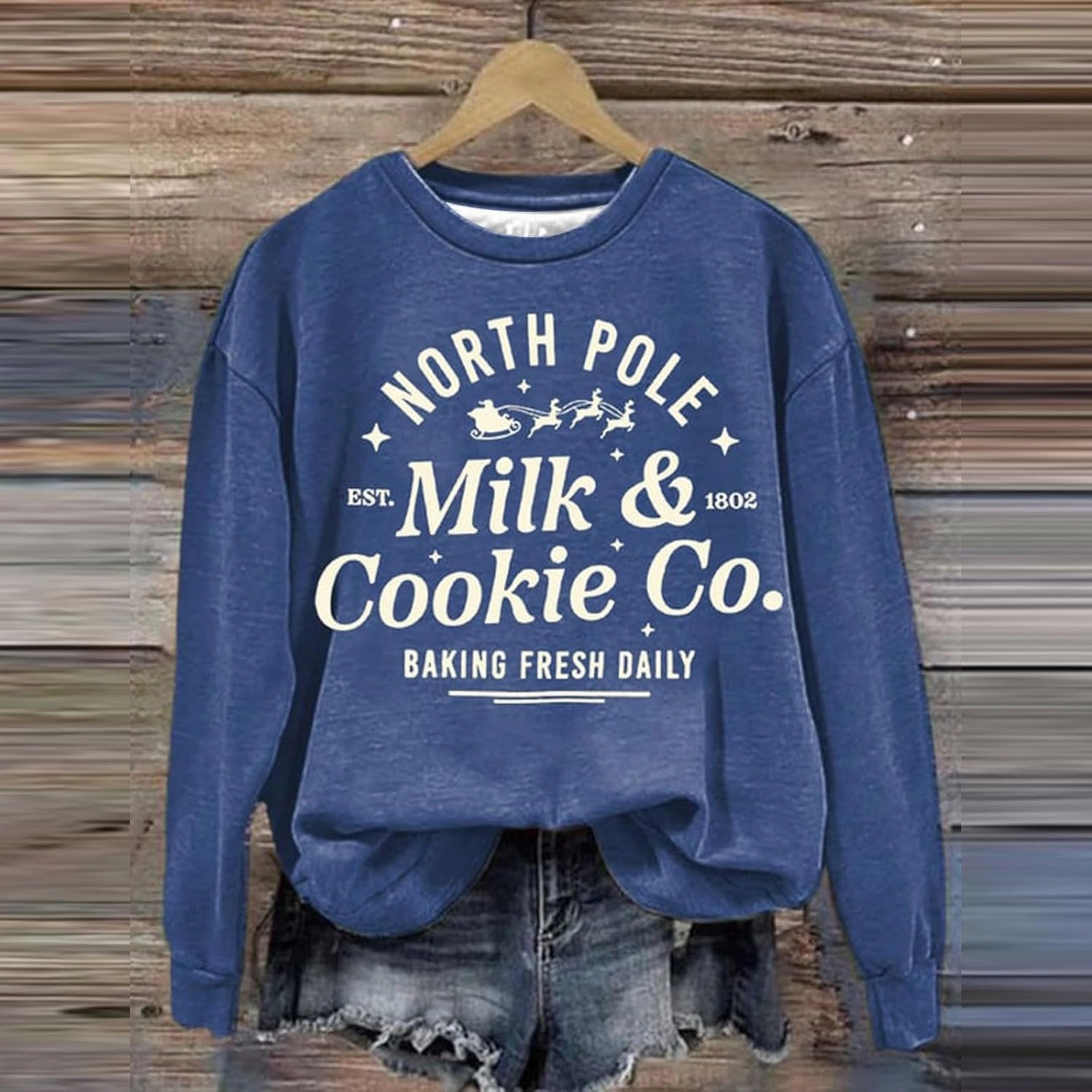 SHAOBGE MILK&COOKIE CO. BAKING FRESH DAILY Women's Letter Print Long Sleeve Sweatshirt 2t Zip up Hoodie Girl